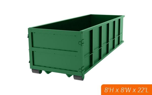 we offer flexible rental periods for our forty-yard dumpsters, ranging from a few days to several weeks